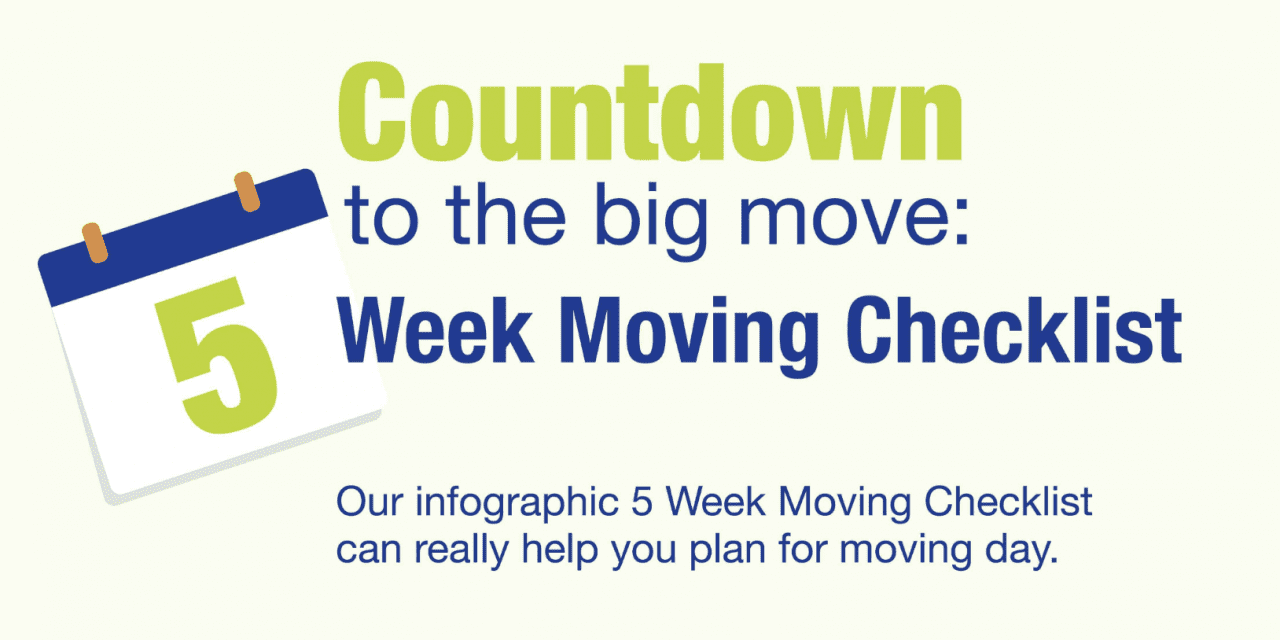 INFOGRAPHIC: 5 Week Moving Checklist