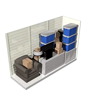 5x15storage unit section